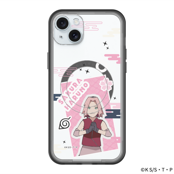 スリムプロテクションプレミアムケース with MagSafe［ NARUTO-ナルト- 疾風伝 - ステッカー - 春野サクラ ］