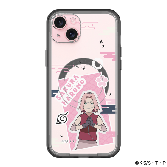 スリムプロテクションプレミアムケース with MagSafe［ NARUTO -ナルト- 疾風伝 - ステッカー - 春野サクラ ］