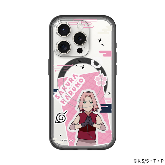 スリムプロテクションプレミアムケース with MagSafe［ NARUTO-ナルト- 疾風伝 - ステッカー - 春野サクラ ］