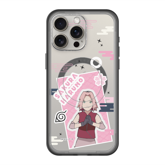 スリムプロテクションプレミアムケース with MagSafe［ NARUTO -ナルト- 疾風伝 - ステッカー - 春野サクラ ］