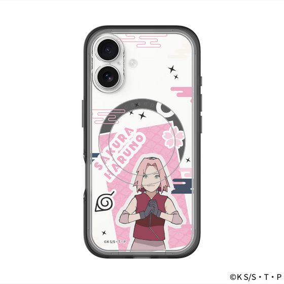 スリムプロテクションプレミアムケース with MagSafe［ NARUTO-ナルト- 疾風伝 - ステッカー - 春野サクラ ］