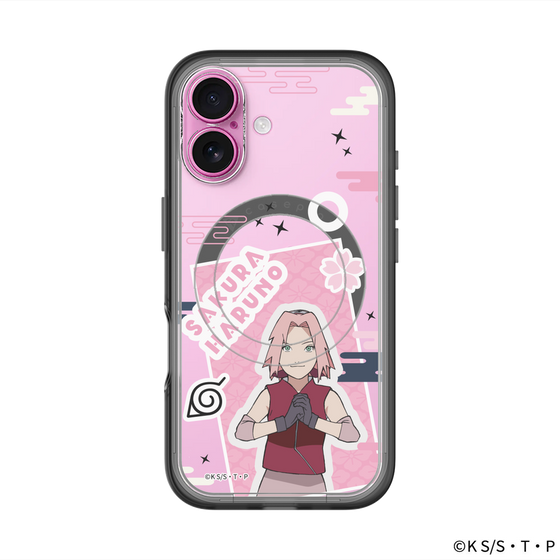 スリムプロテクションプレミアムケース with MagSafe［ NARUTO -ナルト- 疾風伝 - ステッカー - 春野サクラ ］
