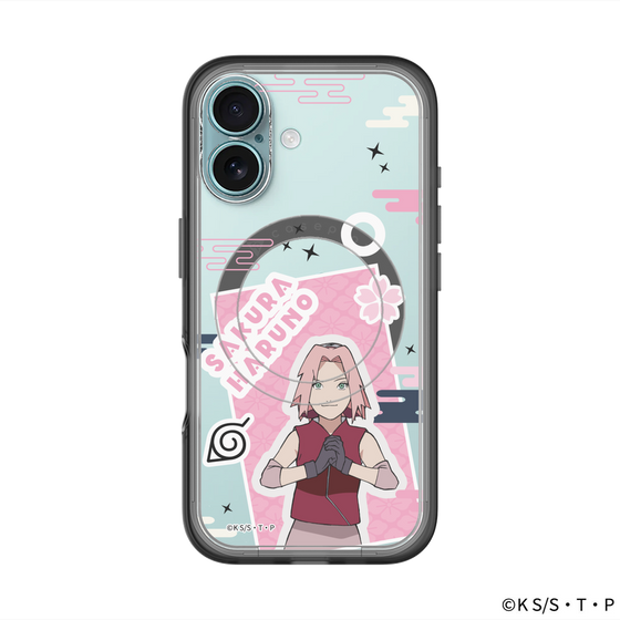 スリムプロテクションプレミアムケース with MagSafe［ NARUTO -ナルト- 疾風伝 - ステッカー - 春野サクラ ］