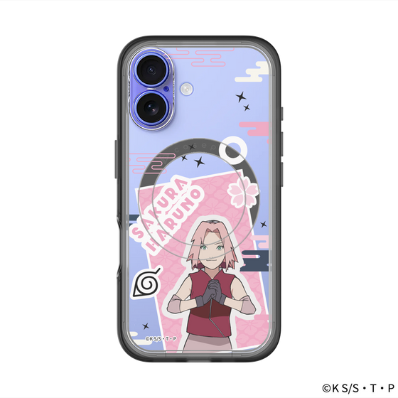 スリムプロテクションプレミアムケース with MagSafe［ NARUTO -ナルト- 疾風伝 - ステッカー - 春野サクラ ］