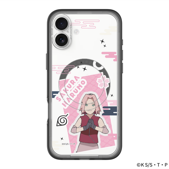 スリムプロテクションプレミアムケース with MagSafe［ NARUTO-ナルト- 疾風伝 - ステッカー - 春野サクラ ］