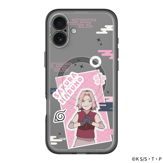 スリムプロテクションプレミアムケース with MagSafe［ NARUTO -ナルト- 疾風伝 - ステッカー - 春野サクラ ］