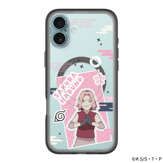 スリムプロテクションプレミアムケース with MagSafe［ NARUTO -ナルト- 疾風伝 - ステッカー - 春野サクラ ］