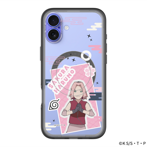 スリムプロテクションプレミアムケース with MagSafe［ NARUTO -ナルト- 疾風伝 - ステッカー - 春野サクラ ］