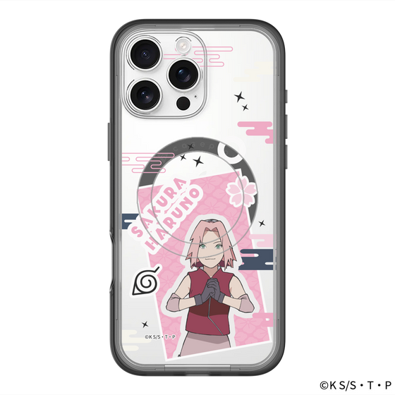スリムプロテクションプレミアムケース with MagSafe［ NARUTO-ナルト- 疾風伝 - ステッカー - 春野サクラ ］