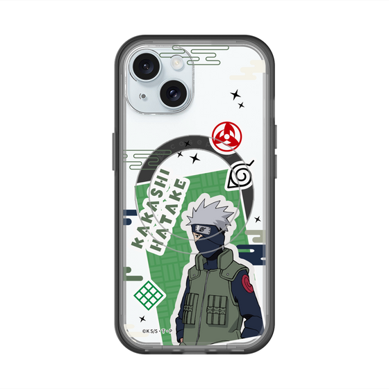 スリムプロテクションプレミアムケース with MagSafe［ NARUTO -ナルト- 疾風伝 - ステッカー - はたけカカシ ］