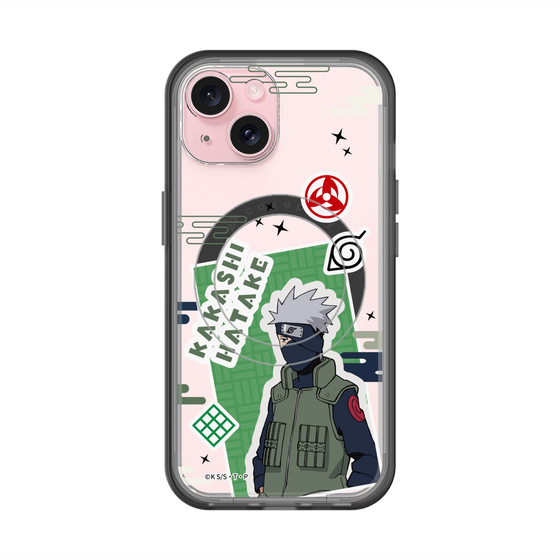 スリムプロテクションプレミアムケース with MagSafe［ NARUTO -ナルト- 疾風伝 - ステッカー - はたけカカシ ］