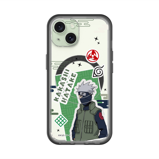 スリムプロテクションプレミアムケース with MagSafe［ NARUTO -ナルト- 疾風伝 - ステッカー - はたけカカシ ］
