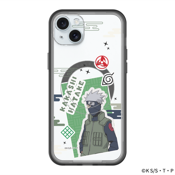 スリムプロテクションプレミアムケース with MagSafe［ NARUTO-ナルト- 疾風伝 - ステッカー - はたけカカシ ］