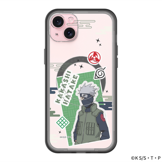 スリムプロテクションプレミアムケース with MagSafe［ NARUTO -ナルト- 疾風伝 - ステッカー - はたけカカシ ］