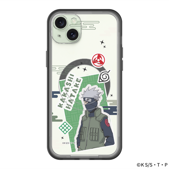 スリムプロテクションプレミアムケース with MagSafe［ NARUTO -ナルト- 疾風伝 - ステッカー - はたけカカシ ］