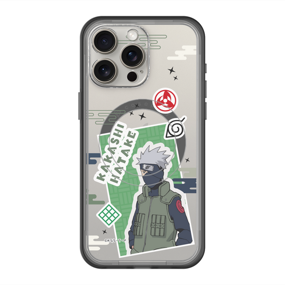 スリムプロテクションプレミアムケース with MagSafe［ NARUTO -ナルト- 疾風伝 - ステッカー - はたけカカシ ］