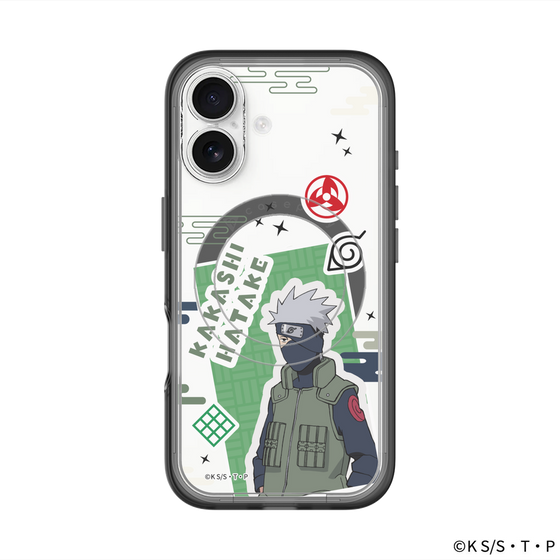 スリムプロテクションプレミアムケース with MagSafe［ NARUTO-ナルト- 疾風伝 - ステッカー - はたけカカシ ］