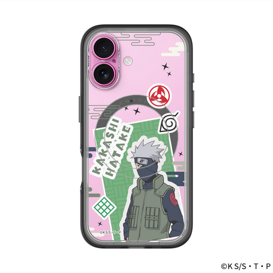 スリムプロテクションプレミアムケース with MagSafe［ NARUTO -ナルト- 疾風伝 - ステッカー - はたけカカシ ］