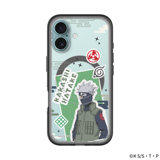 スリムプロテクションプレミアムケース with MagSafe［ NARUTO -ナルト- 疾風伝 - ステッカー - はたけカカシ ］