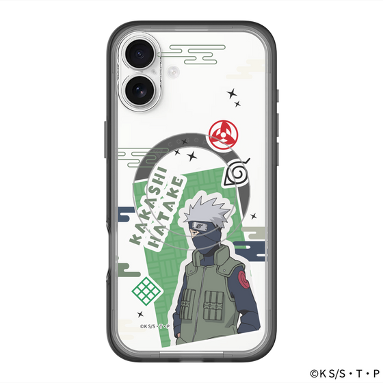 スリムプロテクションプレミアムケース with MagSafe［ NARUTO-ナルト- 疾風伝 - ステッカー - はたけカカシ ］