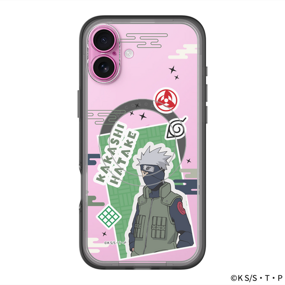 スリムプロテクションプレミアムケース with MagSafe［ NARUTO -ナルト- 疾風伝 - ステッカー - はたけカカシ ］