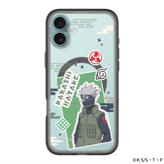 スリムプロテクションプレミアムケース with MagSafe［ NARUTO -ナルト- 疾風伝 - ステッカー - はたけカカシ ］