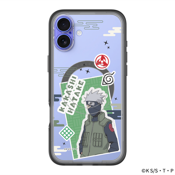 スリムプロテクションプレミアムケース with MagSafe［ NARUTO -ナルト- 疾風伝 - ステッカー - はたけカカシ ］