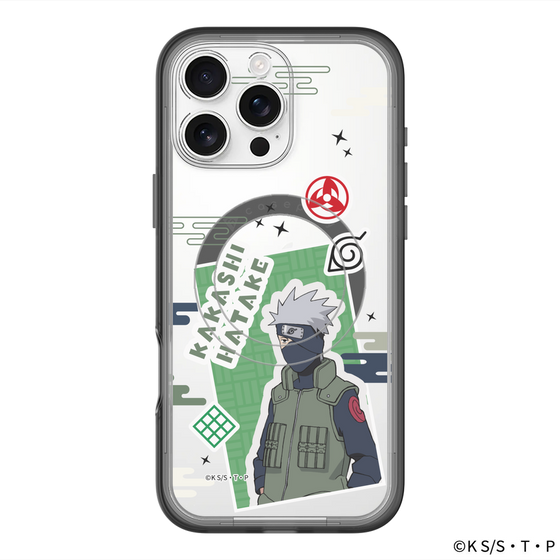 スリムプロテクションプレミアムケース with MagSafe［ NARUTO-ナルト- 疾風伝 - ステッカー - はたけカカシ ］