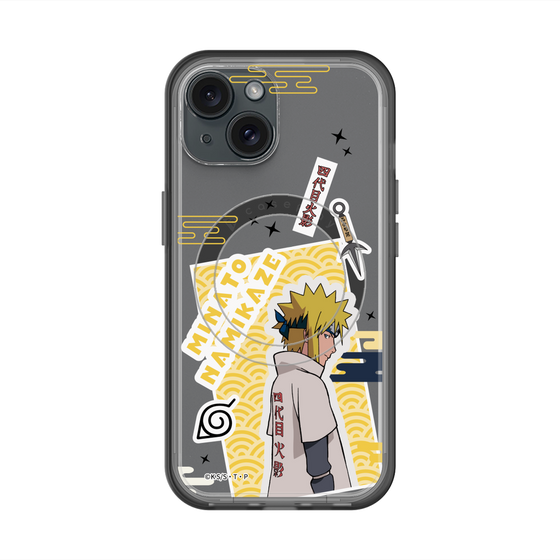 スリムプロテクションプレミアムケース with MagSafe［ NARUTO -ナルト- 疾風伝 - ステッカー - 波風ミナト ］