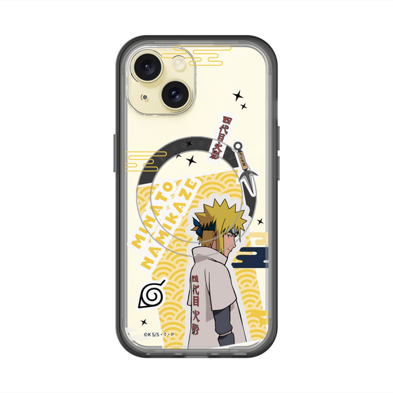 スリムプロテクションプレミアムケース with MagSafe［ NARUTO -ナルト- 疾風伝 - ステッカー - 波風ミナト ］