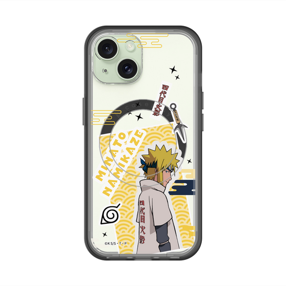 スリムプロテクションプレミアムケース with MagSafe［ NARUTO -ナルト- 疾風伝 - ステッカー - 波風ミナト ］