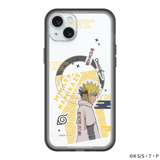 スリムプロテクションプレミアムケース with MagSafe［ NARUTO-ナルト- 疾風伝 - ステッカー - 波風ミナト ］