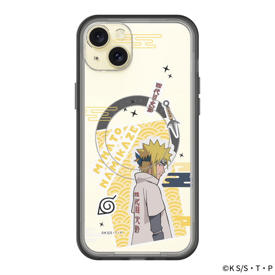 スリムプロテクションプレミアムケース with MagSafe［ NARUTO -ナルト- 疾風伝 - ステッカー - 波風ミナト ］