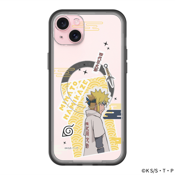 スリムプロテクションプレミアムケース with MagSafe［ NARUTO -ナルト- 疾風伝 - ステッカー - 波風ミナト ］