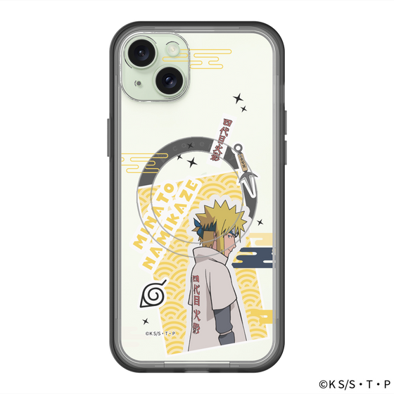 スリムプロテクションプレミアムケース with MagSafe［ NARUTO -ナルト- 疾風伝 - ステッカー - 波風ミナト ］