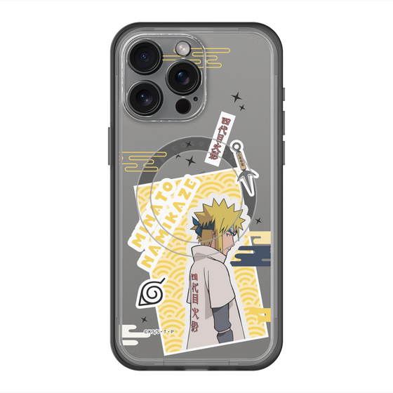 スリムプロテクションプレミアムケース with MagSafe［ NARUTO -ナルト- 疾風伝 - ステッカー - 波風ミナト ］
