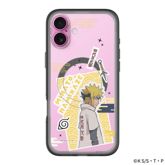 スリムプロテクションプレミアムケース with MagSafe［ NARUTO -ナルト- 疾風伝 - ステッカー - 波風ミナト ］
