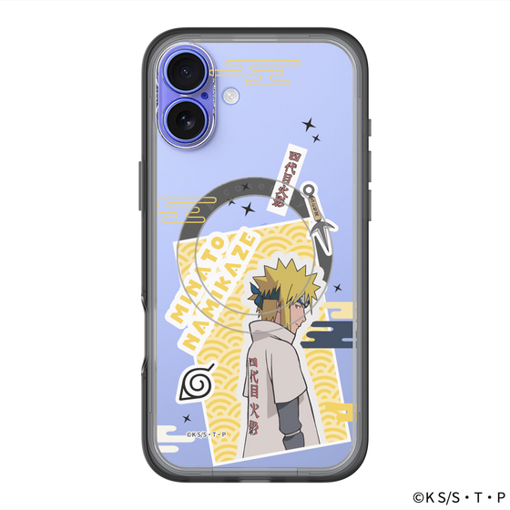 スリムプロテクションプレミアムケース with MagSafe［ NARUTO -ナルト- 疾風伝 - ステッカー - 波風ミナト ］