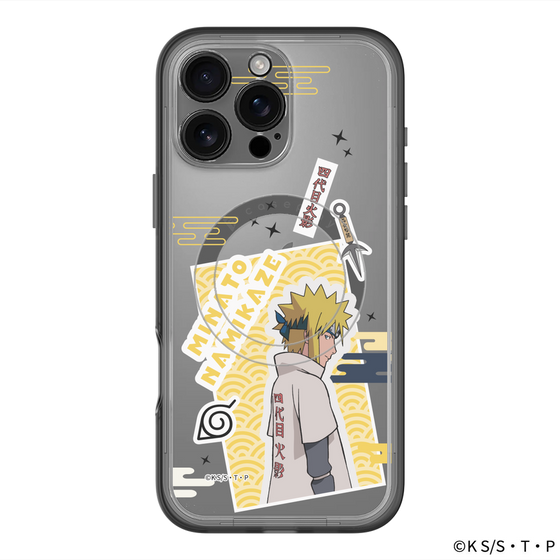 スリムプロテクションプレミアムケース with MagSafe［ NARUTO -ナルト- 疾風伝 - ステッカー - 波風ミナト ］