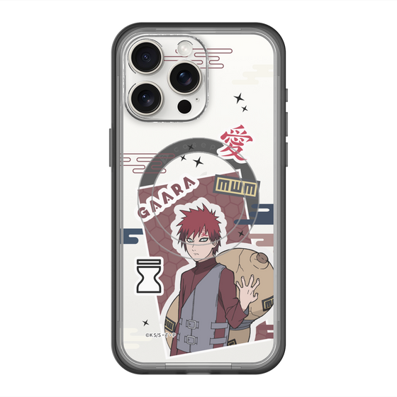 スリムプロテクションプレミアムケース with MagSafe［ NARUTO -ナルト- 疾風伝 - ステッカー - 我愛羅 ］