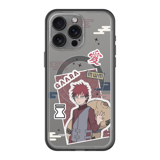 スリムプロテクションプレミアムケース with MagSafe［ NARUTO -ナルト- 疾風伝 - ステッカー - 我愛羅 ］