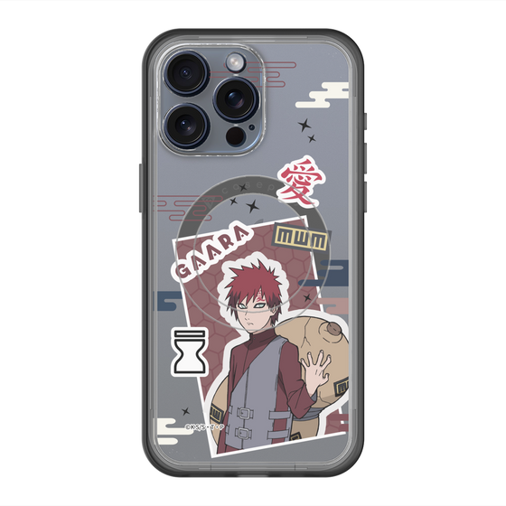 スリムプロテクションプレミアムケース with MagSafe［ NARUTO -ナルト- 疾風伝 - ステッカー - 我愛羅 ］