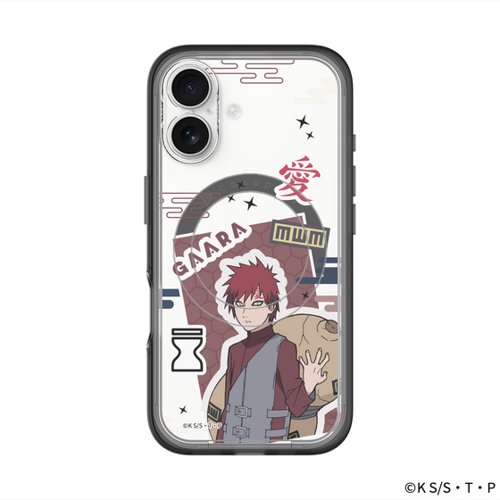 スリムプロテクションプレミアムケース with MagSafe［ NARUTO-ナルト- 疾風伝 - ステッカー - 我愛羅 ］