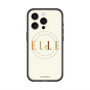 スリムプロテクションプレミアムケース with MagSafe［ ELLE×ポムポムプリン - ロゴ - ベージュ ］