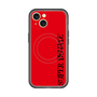 スリムプロテクションプレミアムケース with MagSafe［ SUPER PRIVATE - ロゴ - Red&Black ］