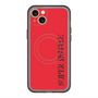 スリムプロテクションプレミアムケース with MagSafe［ SUPER PRIVATE - ロゴ - Red&Black ］