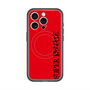 スリムプロテクションプレミアムケース with MagSafe［ SUPER PRIVATE - ロゴ - Red&Black ］