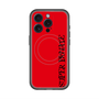 スリムプロテクションプレミアムケース with MagSafe［ SUPER PRIVATE - ロゴ - Red&Black ］