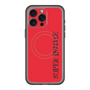 スリムプロテクションプレミアムケース with MagSafe［ SUPER PRIVATE - ロゴ - Red&Black ］