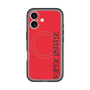 スリムプロテクションプレミアムケース with MagSafe［ SUPER PRIVATE - ロゴ - Red&Black ］